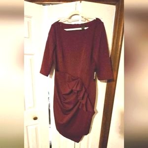 Brand new with tags Rachel Zoe dress size 16 wine color